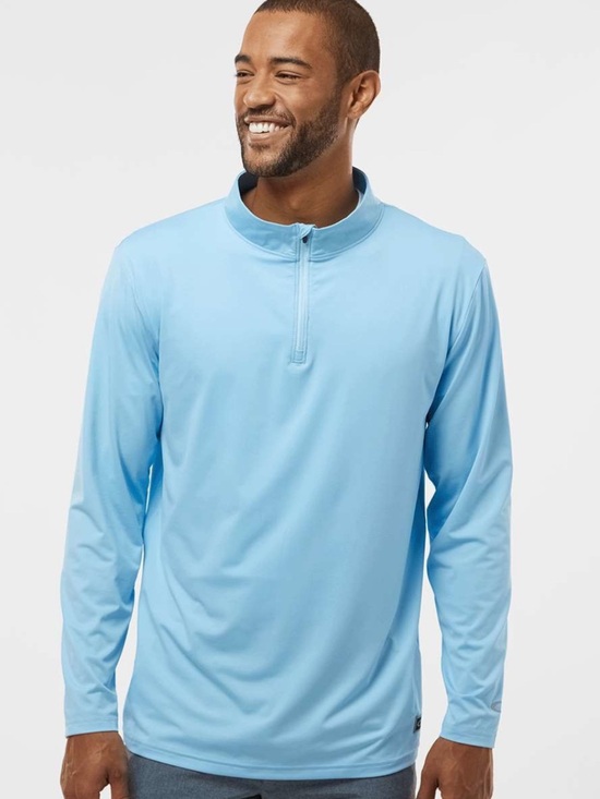 Oakley Other - OAKLEY Men's Hydrolix Quarter-Zip Pullover Athletic Shirt Light Blue Size 2XL
